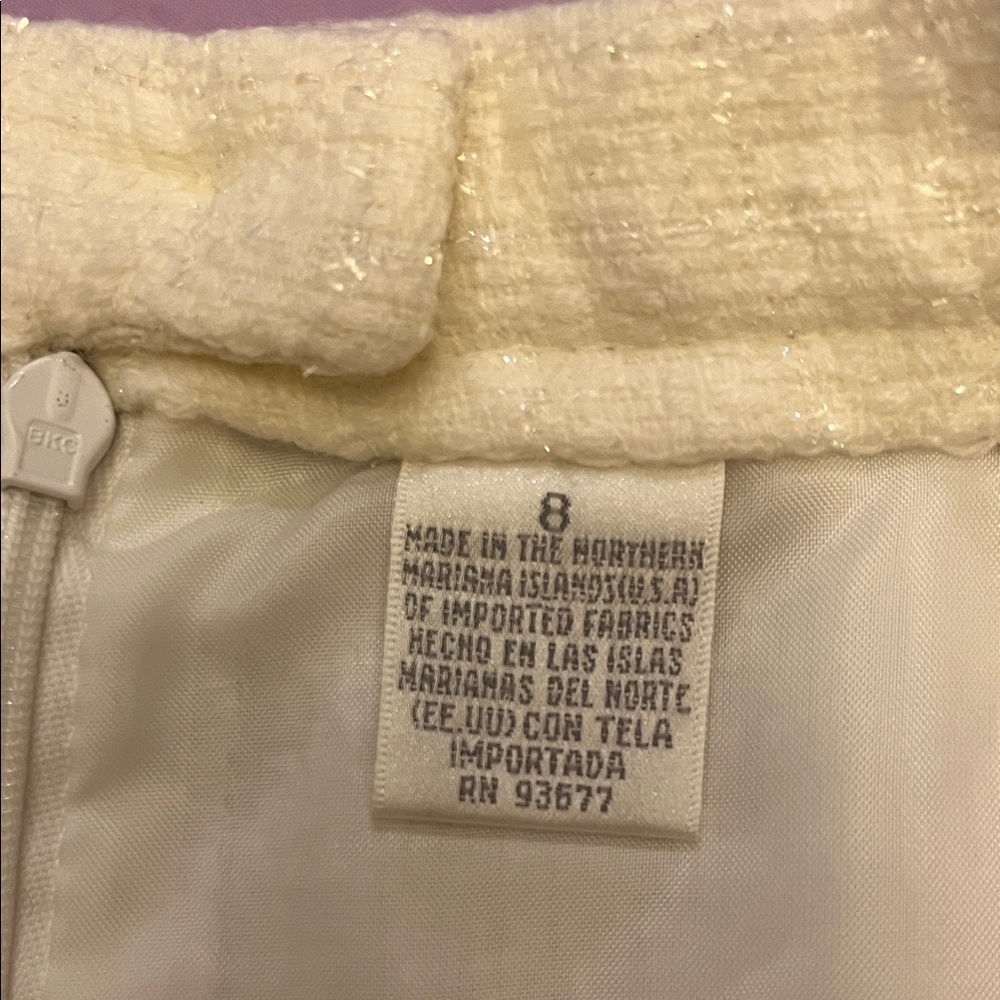 Worthington Cream Textured suit jacket size 10 skirt size 8 - Picture 12 of 15
